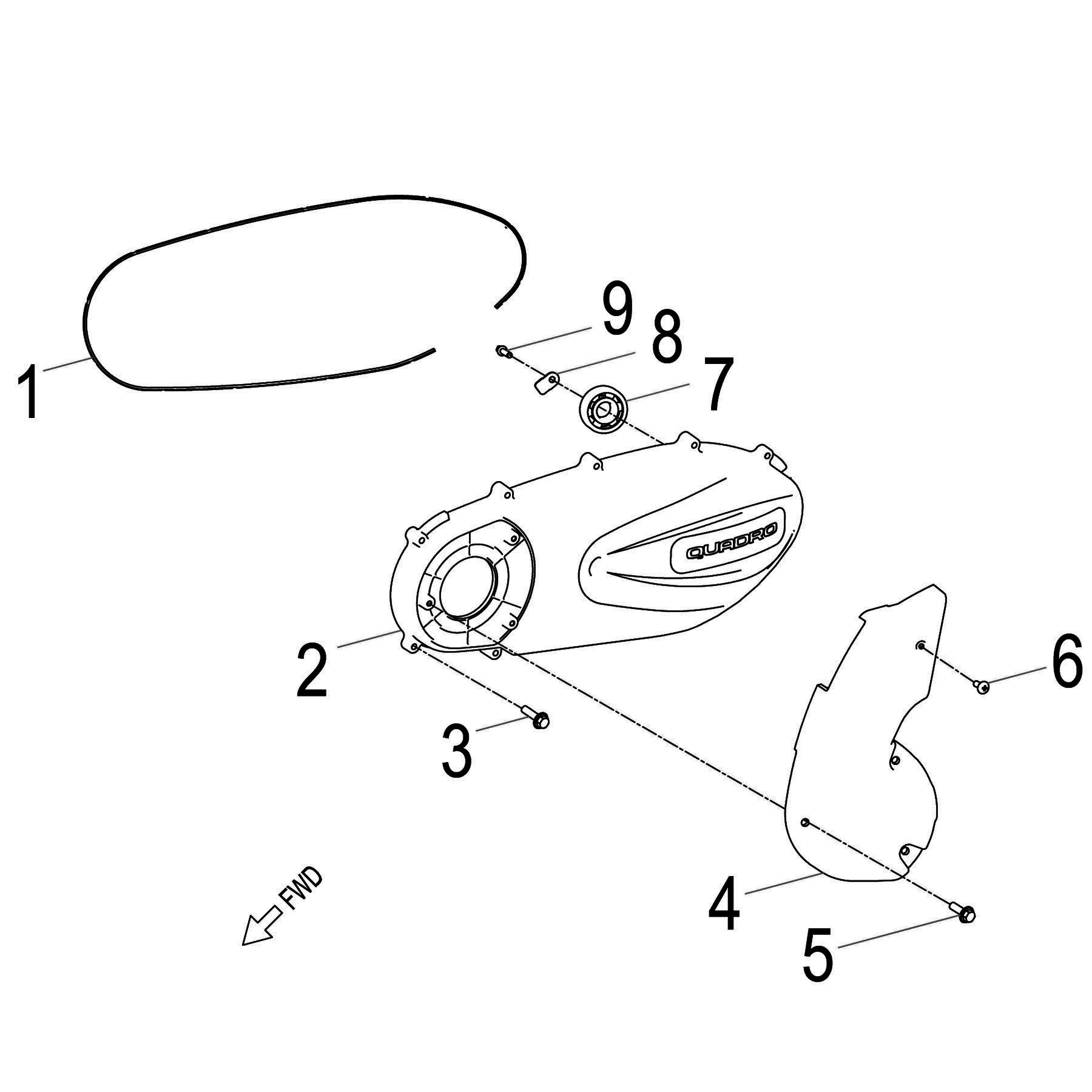 CRANKCASE COVER,LH