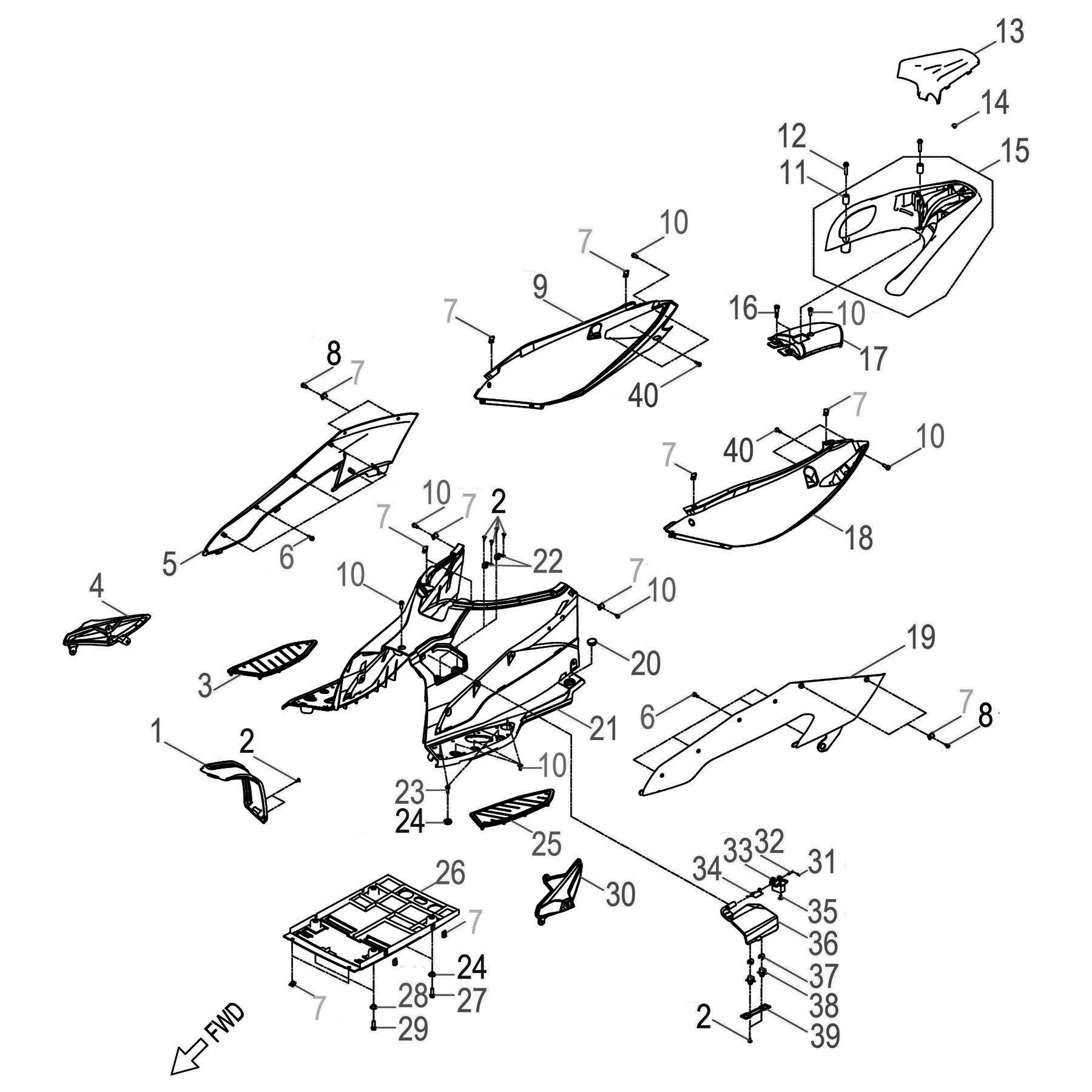 REAR PLASTIC GROUP