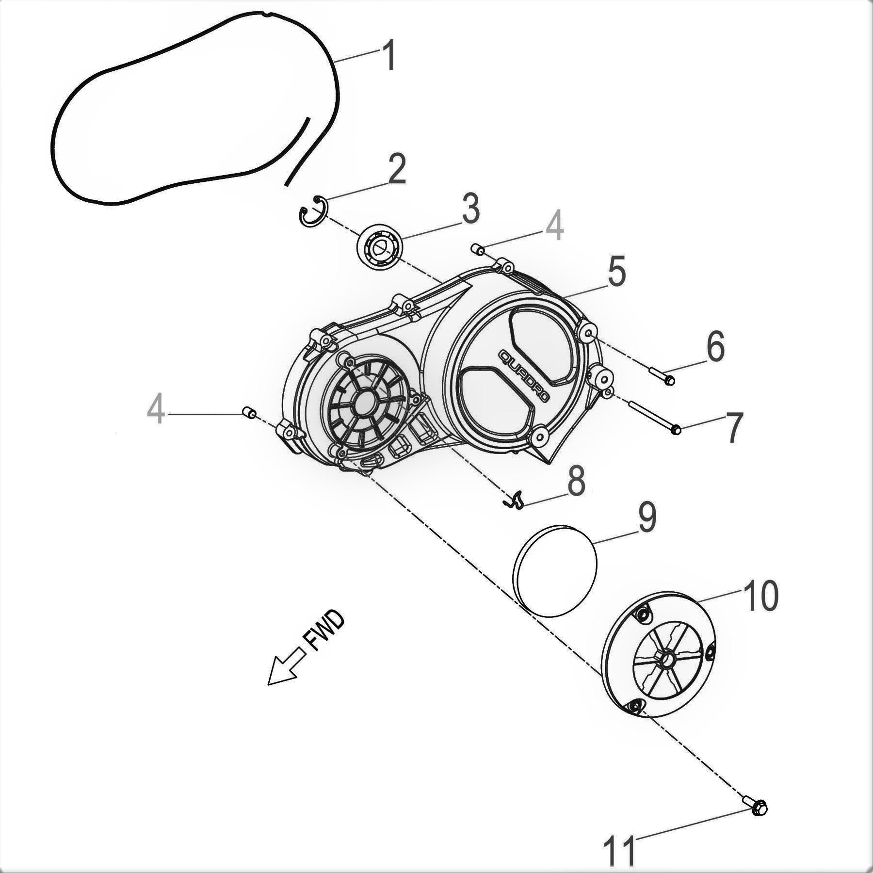 CRANKCASE COVER,LH